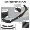 Front Bumper Lip Splitter Spoiler + Strut Rods for Infiniti G37 (2008–2013)