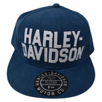 H-D Felt Block Baseball Cap for Harley-Davidson (2022) - Blue 99410-22VM