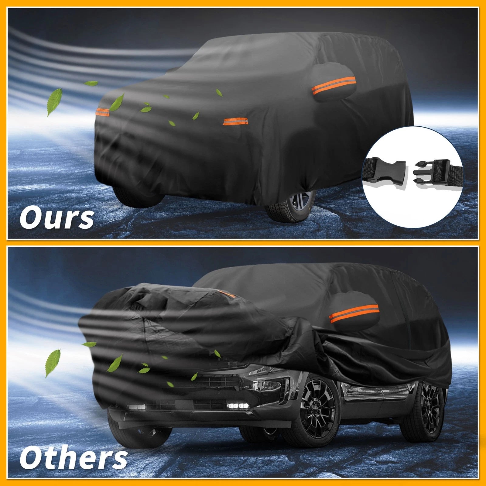 Waterproof Car Cover for Kia Telluride (2019–2023) 190T-PU with Zipper