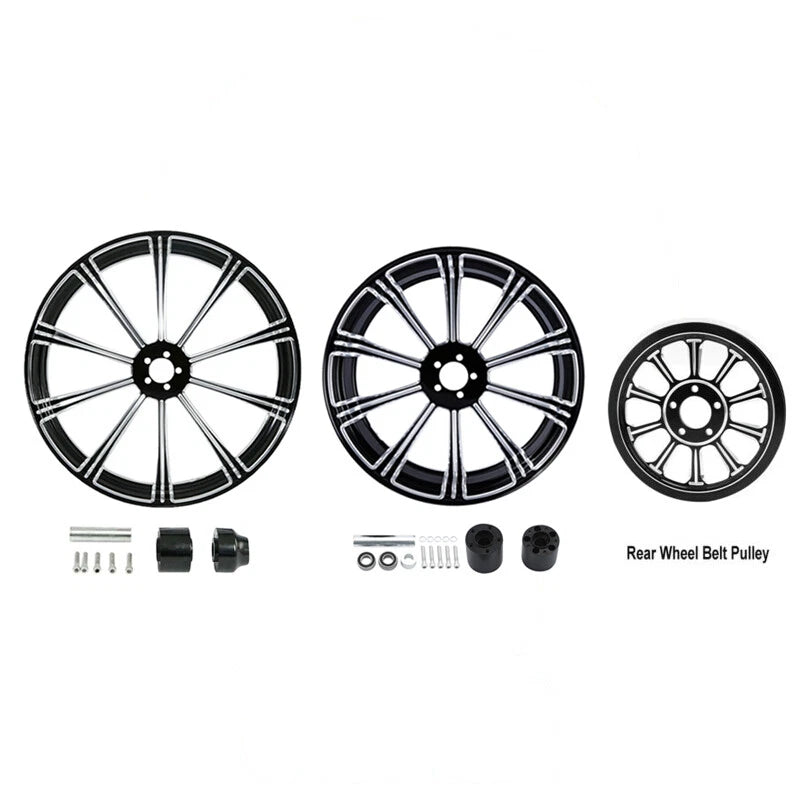 Set of 2 Wheel Rims for Harley Road Glide (2009–2023) 23" Front & 18" Rear