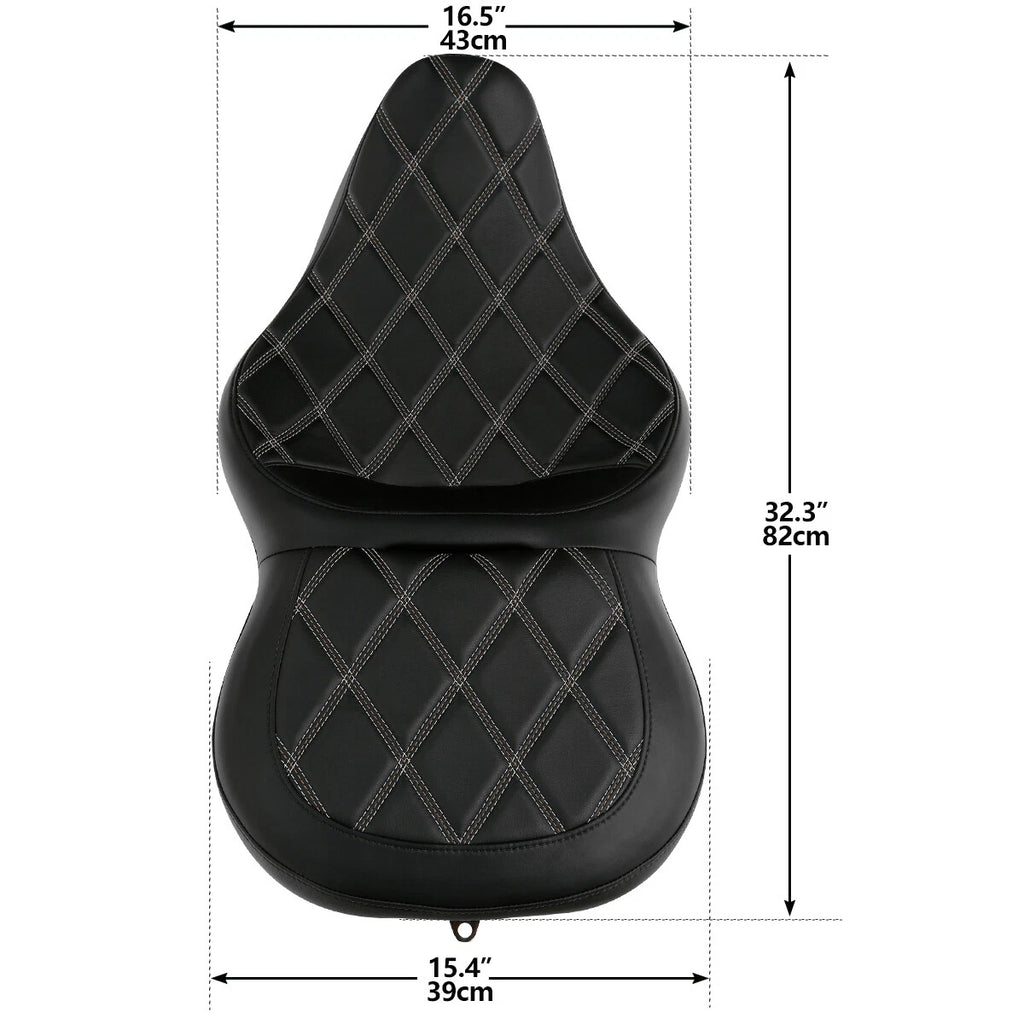 Driver Passenger Seat for Harley Electra Glide, Street Glide, Road Glide (2009–Up)