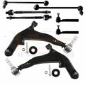 Set of 8 Front Lower Control Arms Tie Rods for Nissan Murano (2005–2007)