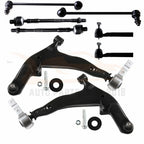Set of 8 Front Lower Control Arms Tie Rods for Nissan Murano (2005–2007)