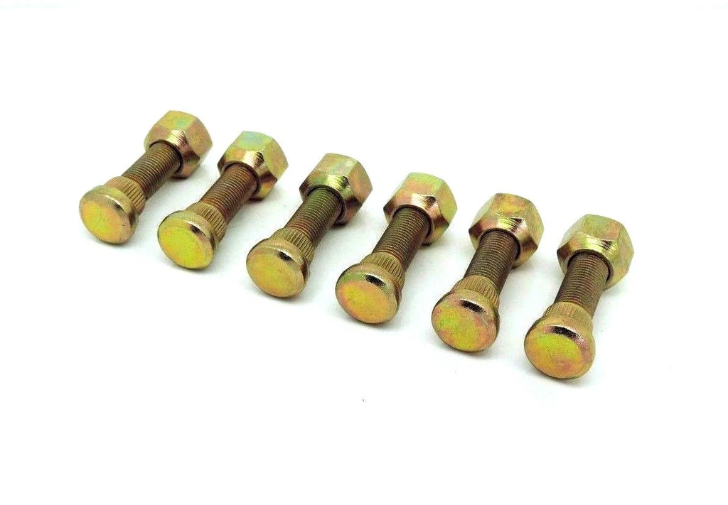 6X Front Wheel Stud & Nut for Ford 2600 3600 4100 4600 5600 6600 6700 7700
