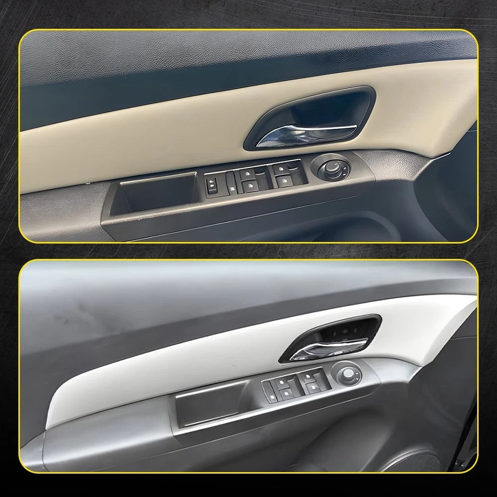 2X Inner Door Handle for Chevy Cruze (2011–2015) Black Chrome