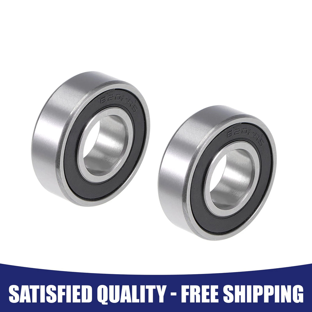 Set of 2 6202-2RS Ball Bearings for Various Models (15x35x11mm)