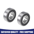 Set of 2 6202-2RS Ball Bearings for Various Models (15x35x11mm)