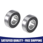 Set of 2 6202-2RS Ball Bearings for Various Models (15x35x11mm)