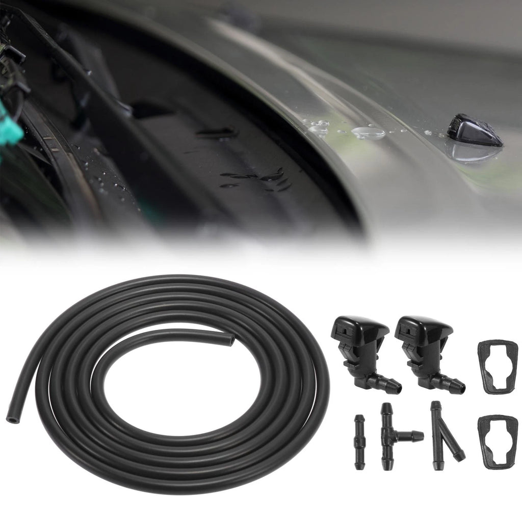 Front Windshield Washer Nozzles Hose Kit for Ford Fusion, Toyota Tacoma 