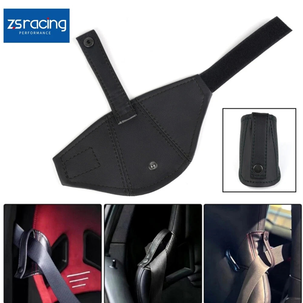 Leather Car Bucket Seat Belt Guide for JDM Vehicles