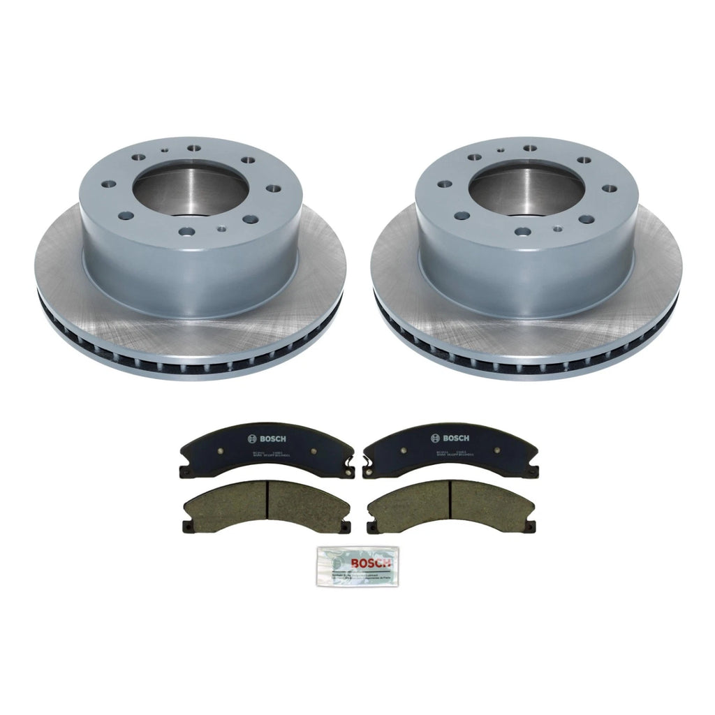 DuraGo Rear Rotors & Bosch QuietCast Ceramic Disc Brake Pads Kit for Sierra 2500HD (2007–2019)