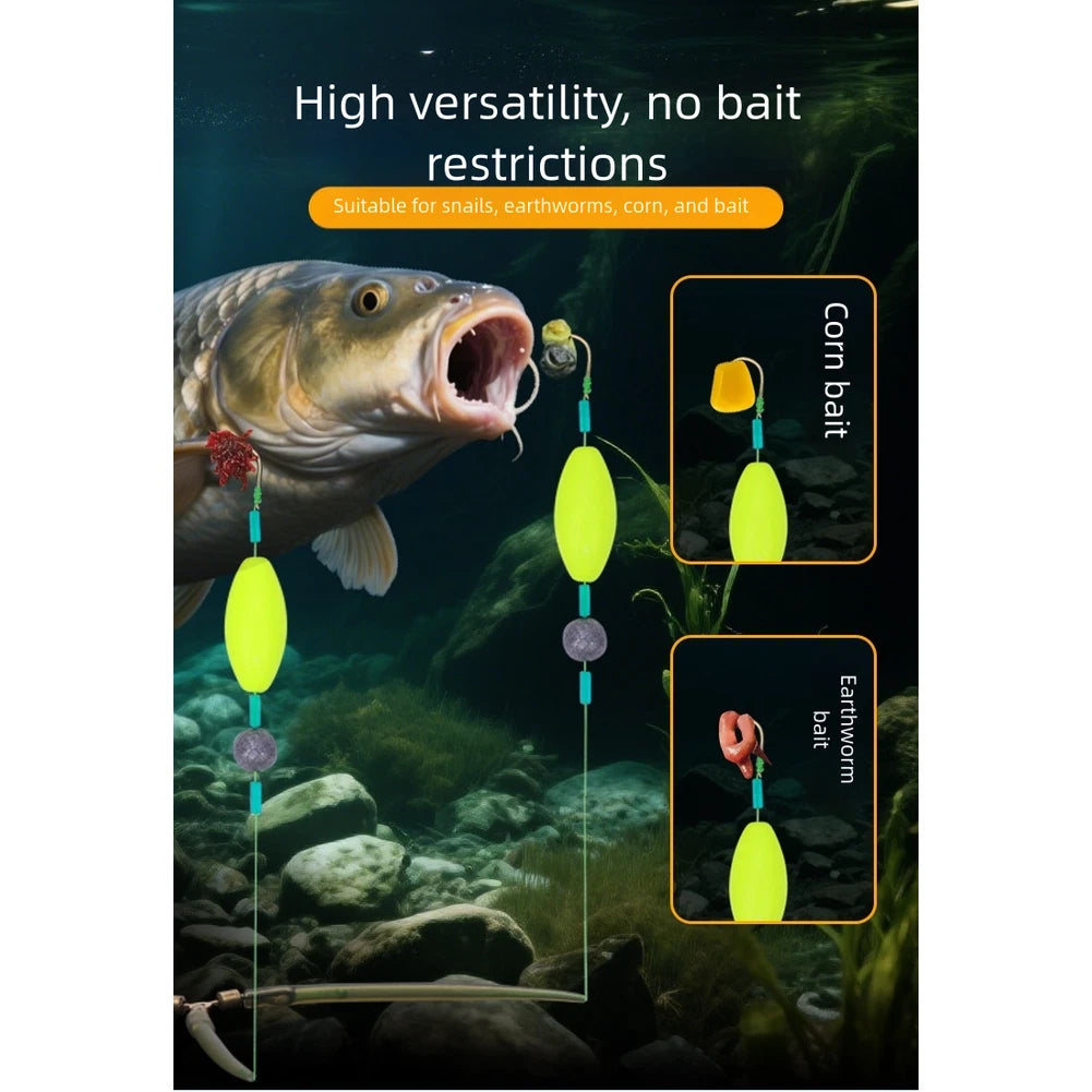 Fishing Hooks Set of 4 with Dual Hooks and 360 Degree Swivel
