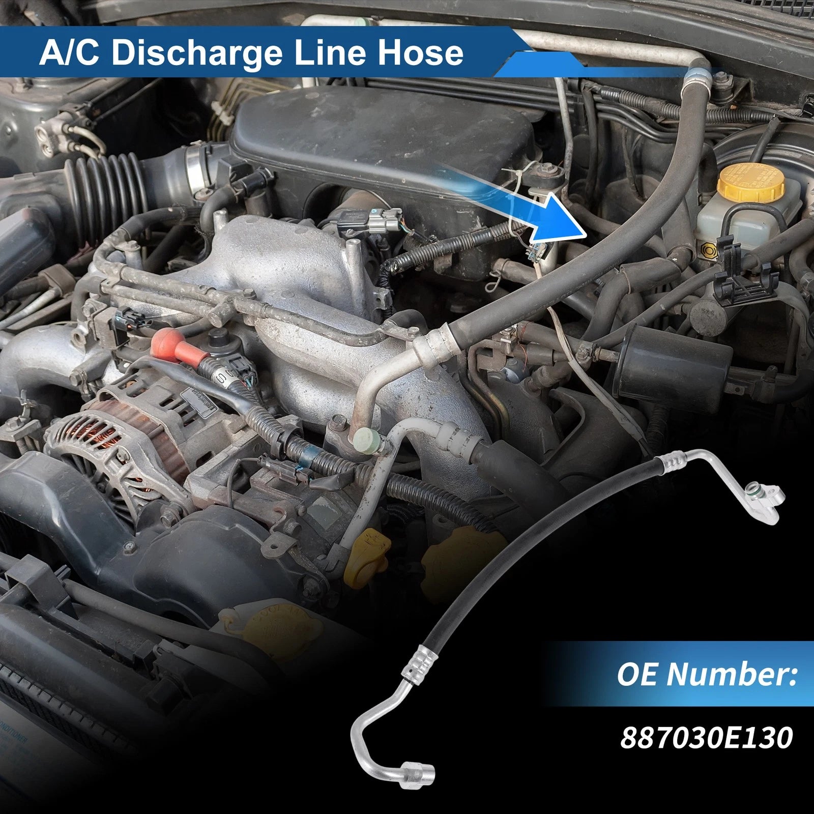 A/C Refrigerant Liquid Hose for Toyota Highlander (2008–2013) No. 887030E130
