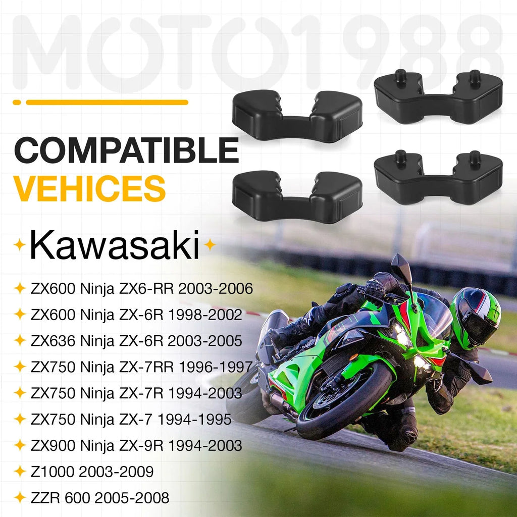 4x Rear Rim Hub Dampers for Kawasaki ZZR600 Z1000 (2003–2009)