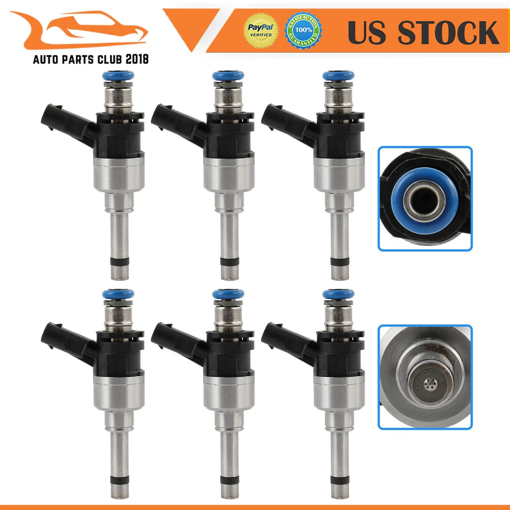 Set of 6 Fuel Injectors for Hyundai Palisade, Kia Sedona (2020–2023)