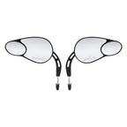 Black/Chrome Rear-View Mirrors for Harley Softail, Touring, Sportster (1988–2023)
