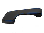 Leather Synthetic Console Armrest Cover for Honda Civic (2001–2005) Black Blue Stitch