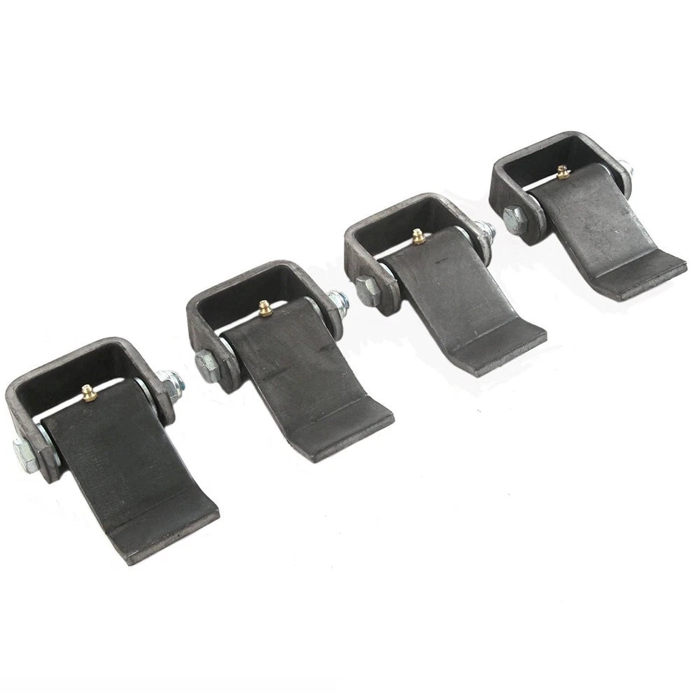 Set of 4 Heavy Duty Greaseable Door Hinges for Dump Trailer Truck