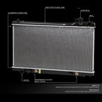 Full Aluminum Core Radiator for Infiniti G35 3.5L V6 (2003–2007) DPI-2588