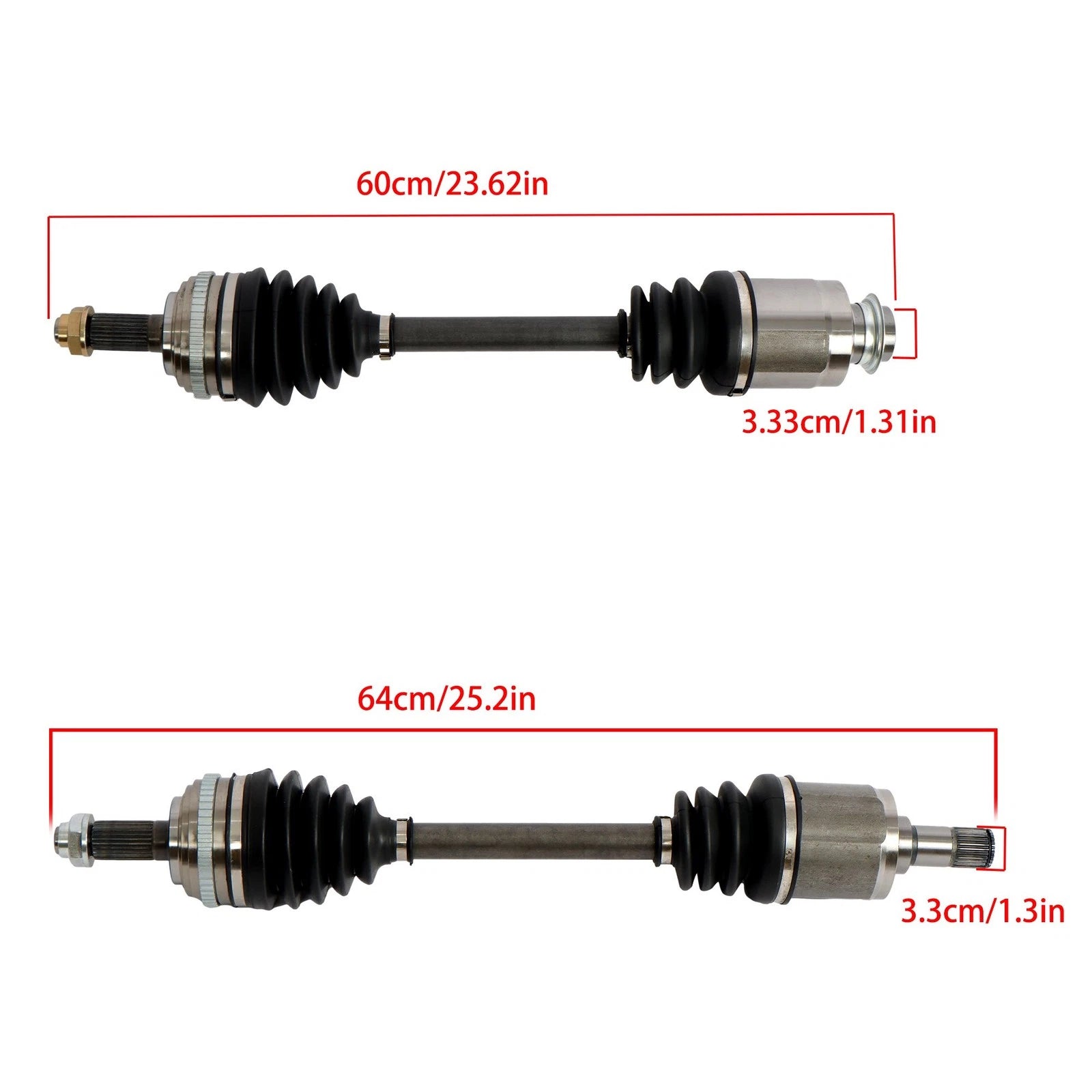 CV Axle Assembly Set of 2 for Acura RSX Base (2002–2006) 664209 664210