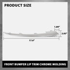 Set of 2 Front Bumper Trim Molding for Mercedes-Benz W222 S-Class