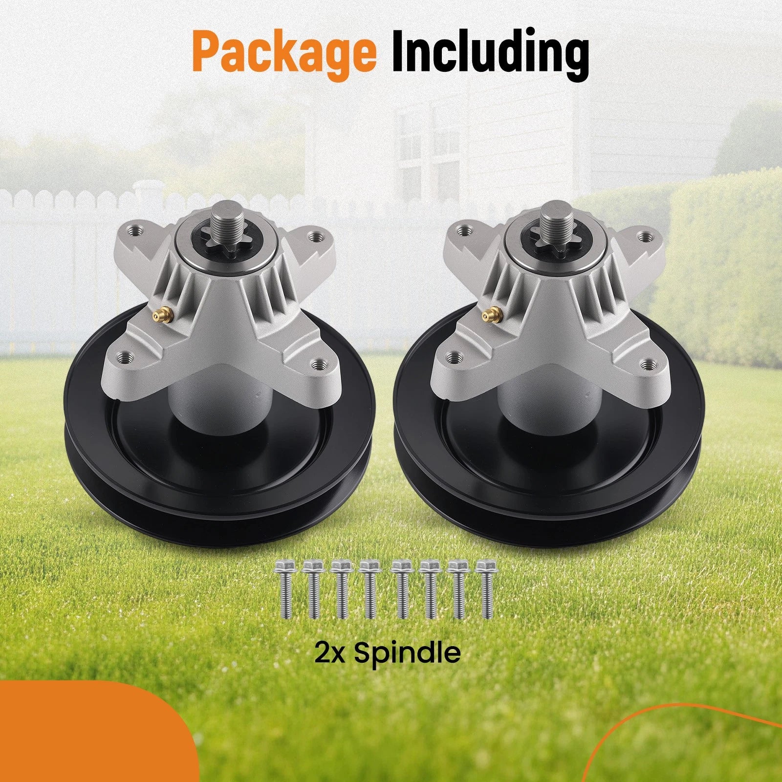 2X Spindle Assembly for MTD 13A1762F229 (2013–2018) 618-04474 918-04474 618-04495A