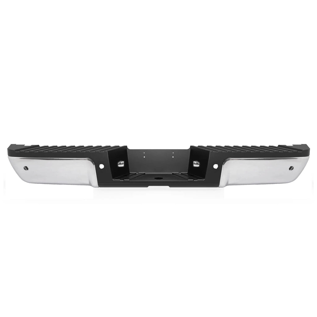 Chrome Rear Bumper Assembly for Ford F250 F350 F450 (2008–2016) w/ Sensor Holes