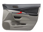 Front Door Panel Insert Cards Cover for Honda CR-V (2012–2016) Black PVC Leather