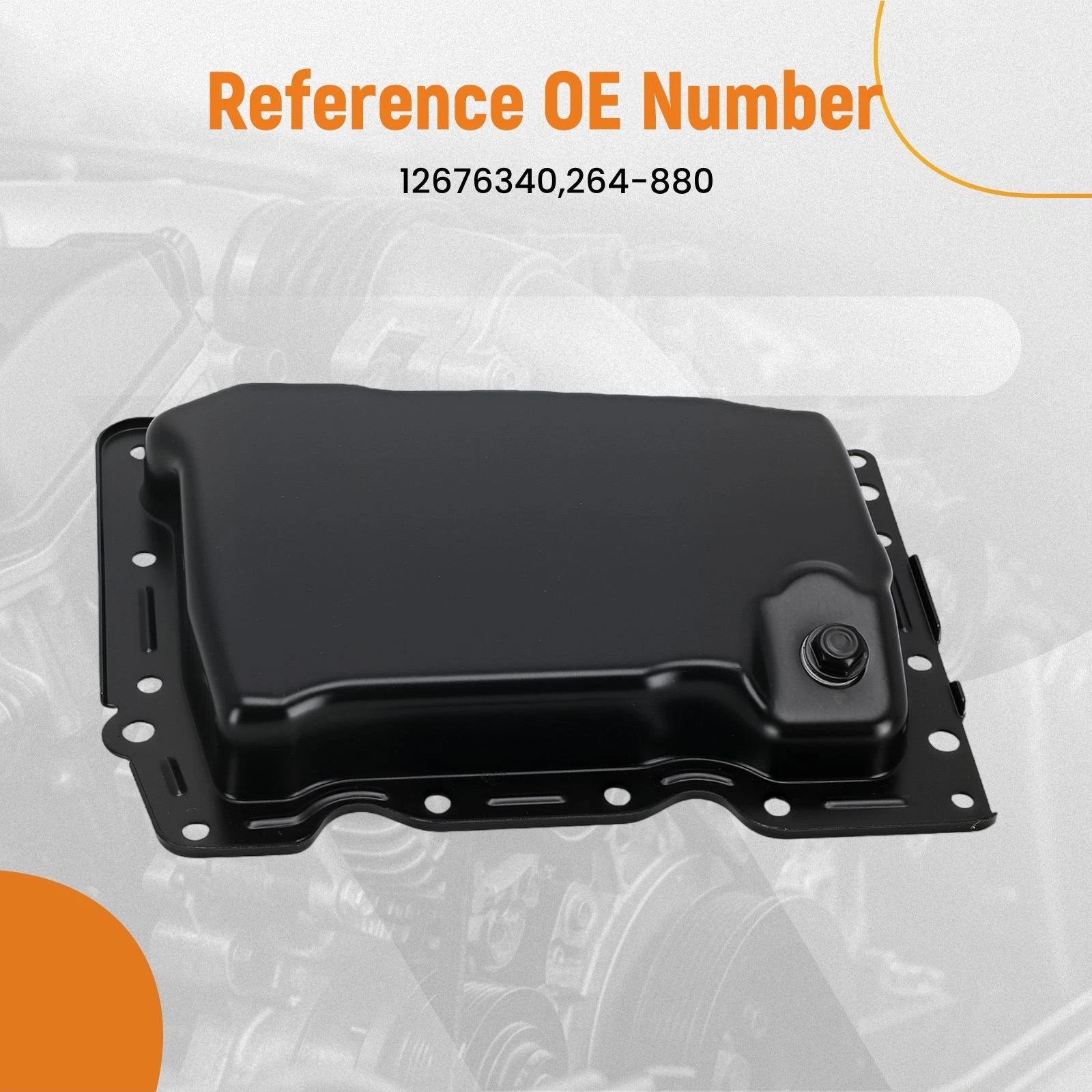 Engine Oil Sump Pan for Chevrolet Buick GMC 2.0L 2.5L