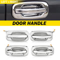 Set of 4 Chrome Exterior Door Handles for Chevy Silverado GMC Sierra (1999–2006)