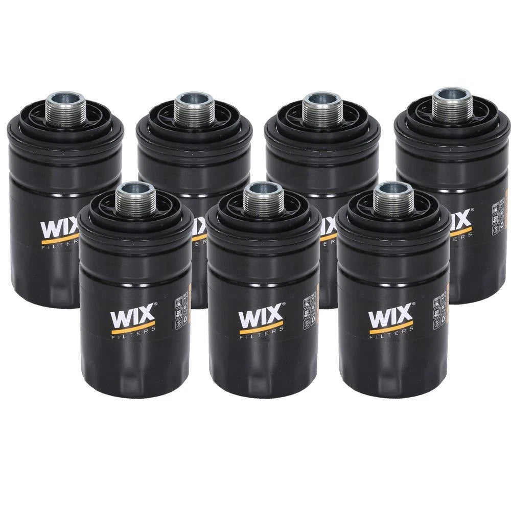 Set of 7 Wix 57561 Engine Oil Filter Kit for (Spin-On)