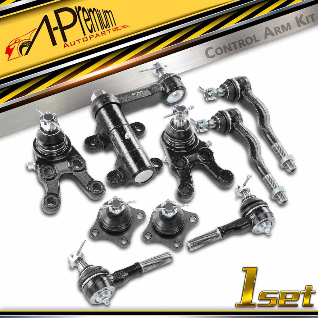 9x Front Ball Joint Tie Rod Idler Arm for Mitsubishi Montero (1992–2000)