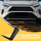 Set of 2 Fog Light Cover Trim for Toyota RAV4 (2019–2025) Gloss Black