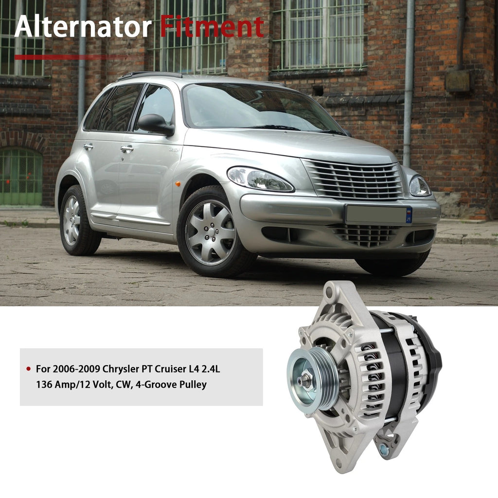 Alternator for Chrysler PT Cruiser (2006-2009) Turbo 136Amp