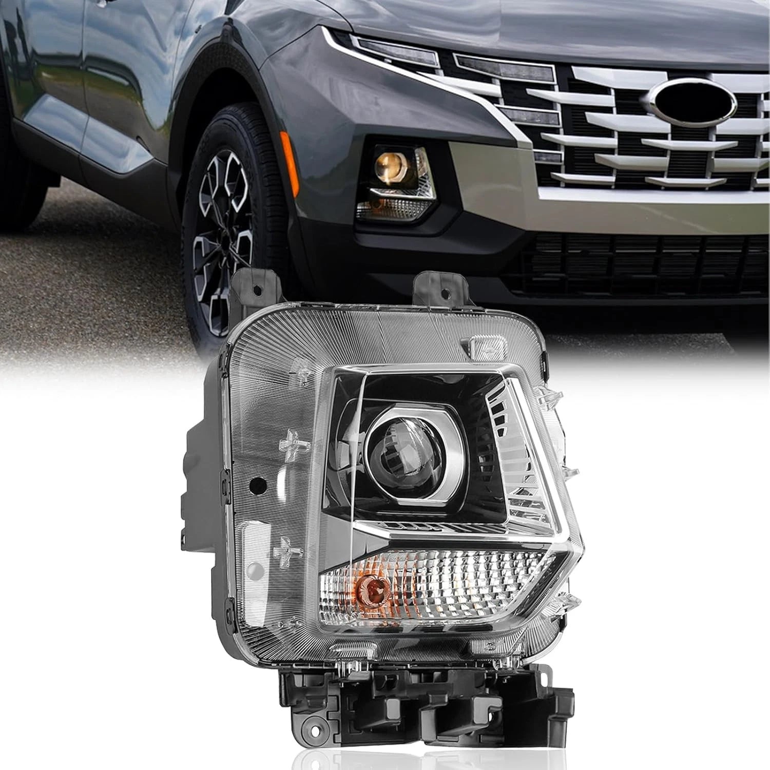 Right Passenger Side Halo Headlight for Hyundai Santa Cruz (2022–2024) 92102-K5110