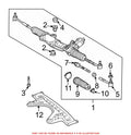Genuine OEM Front Rack and Pinion Bellows 2034630396 for Mercedes-Benz