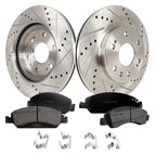 Front Brake Disc and Pad Kit for Chevrolet Silverado 1500 (2005–2018) Ceramic