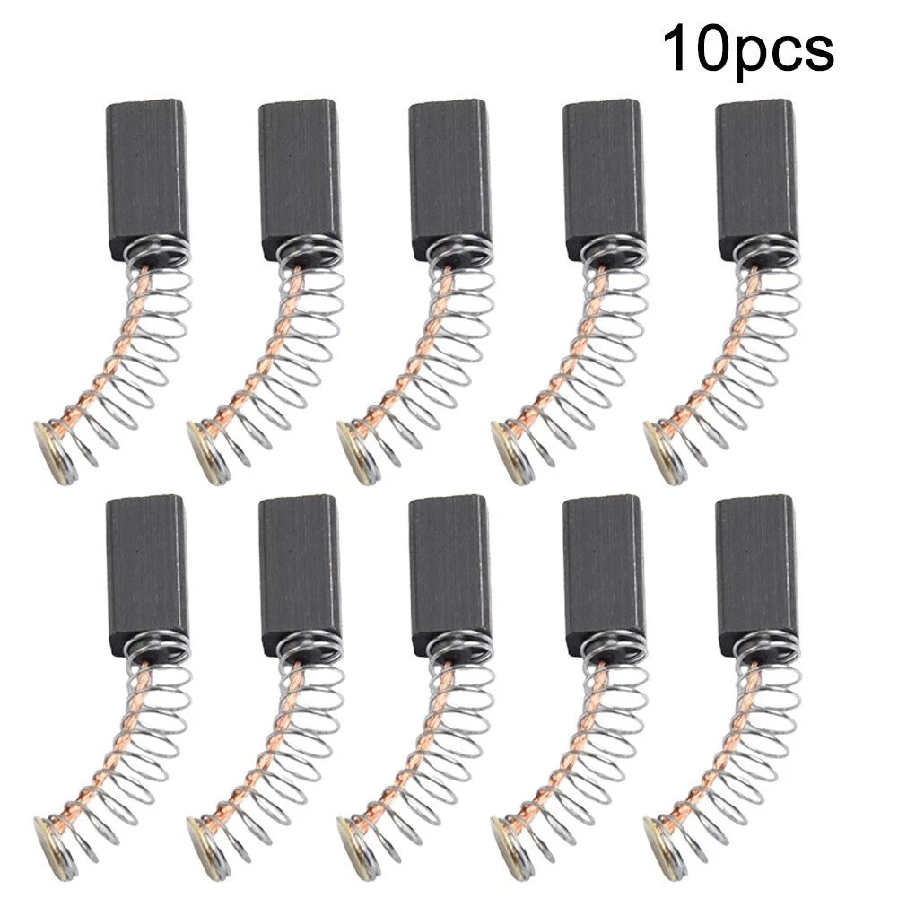 Set of 10 Carbon Brushes for Electric Hammer Drills (13mm x 6 x 4mm)