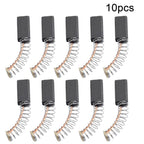 Set of 10 Carbon Brushes for Electric Hammer Drills (13mm x 6 x 4mm)