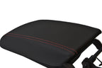 Center Console Lid Armrest Cover Leather for Cadillac SRX (2010–2016) Red Stitch