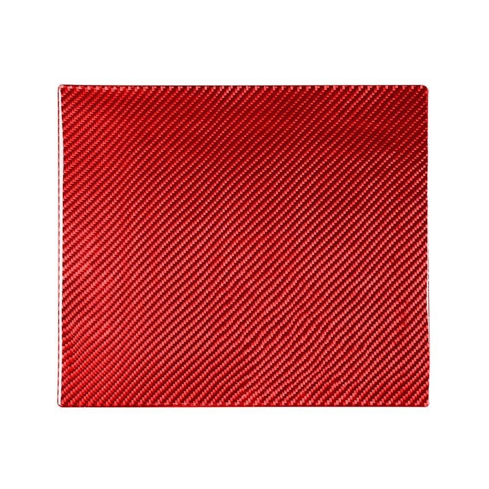 Carbon Fiber Red Rear Seat Anti-Kick Panel Trim for Toyota Tundra (2014–2021)