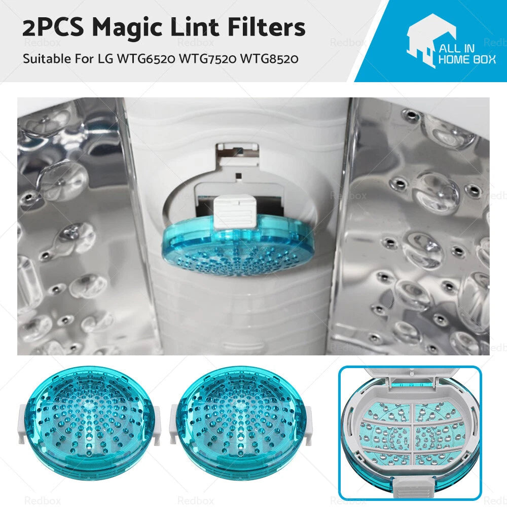 2X Mesh Lint Filters for LG WTG6520 WTG7520 (2015–2021)