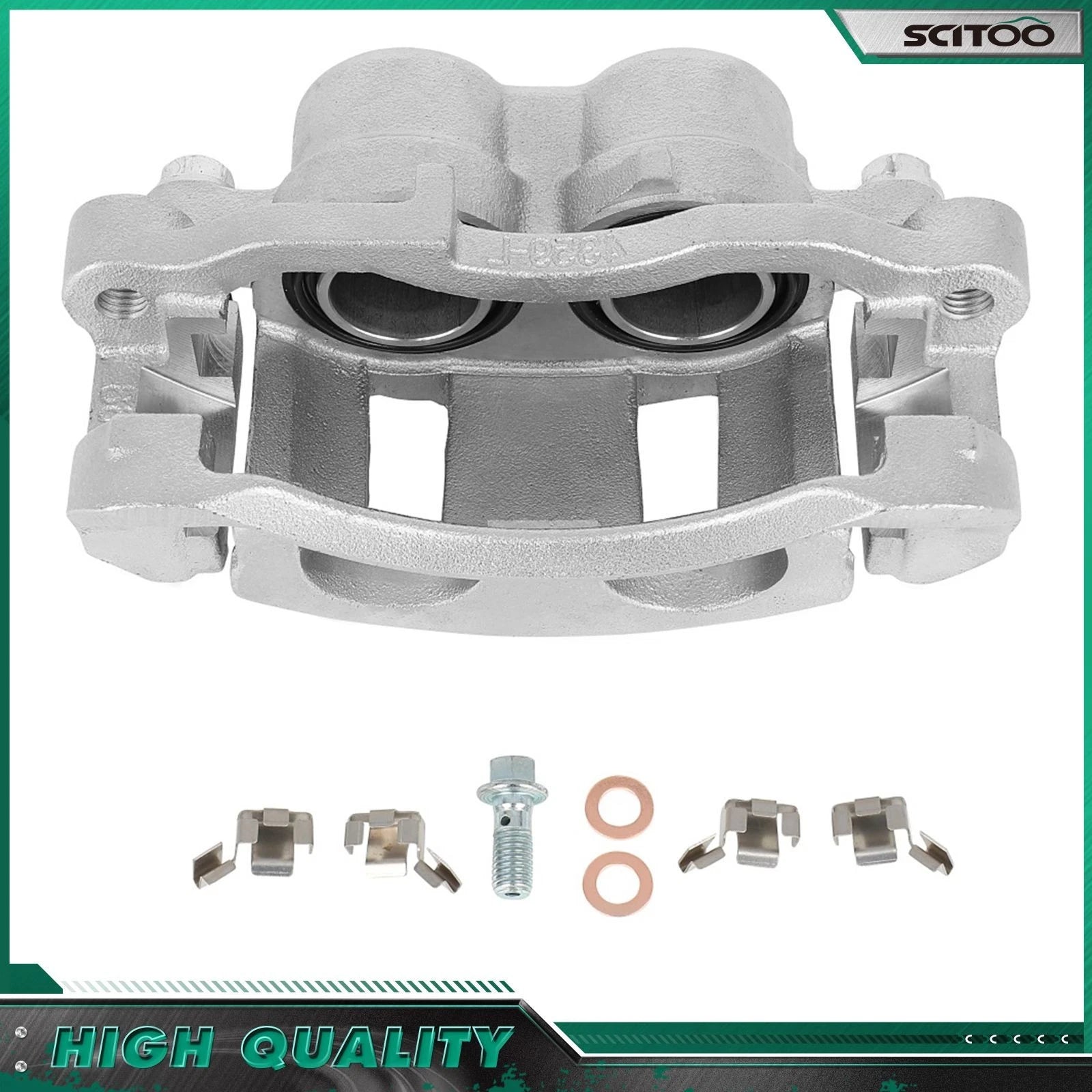 Front Brake Calipers w/ Bracket for Chevrolet S10 GMC Sonoma (1998–2004)