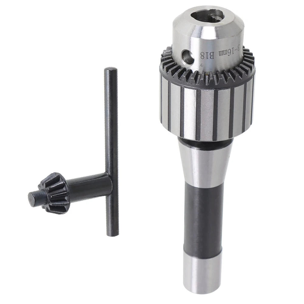 5/8" Drill Chuck with R8 Shank & Tightening Key for R8