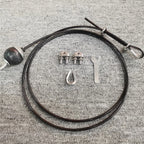 Set of 4 Pulley Cables for Home Gym (Plastic-coated Steel Wire)
