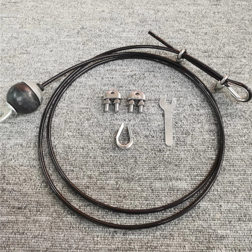 Set of 4 Pulley Cables for Home Gym (Plastic-coated Steel Wire)