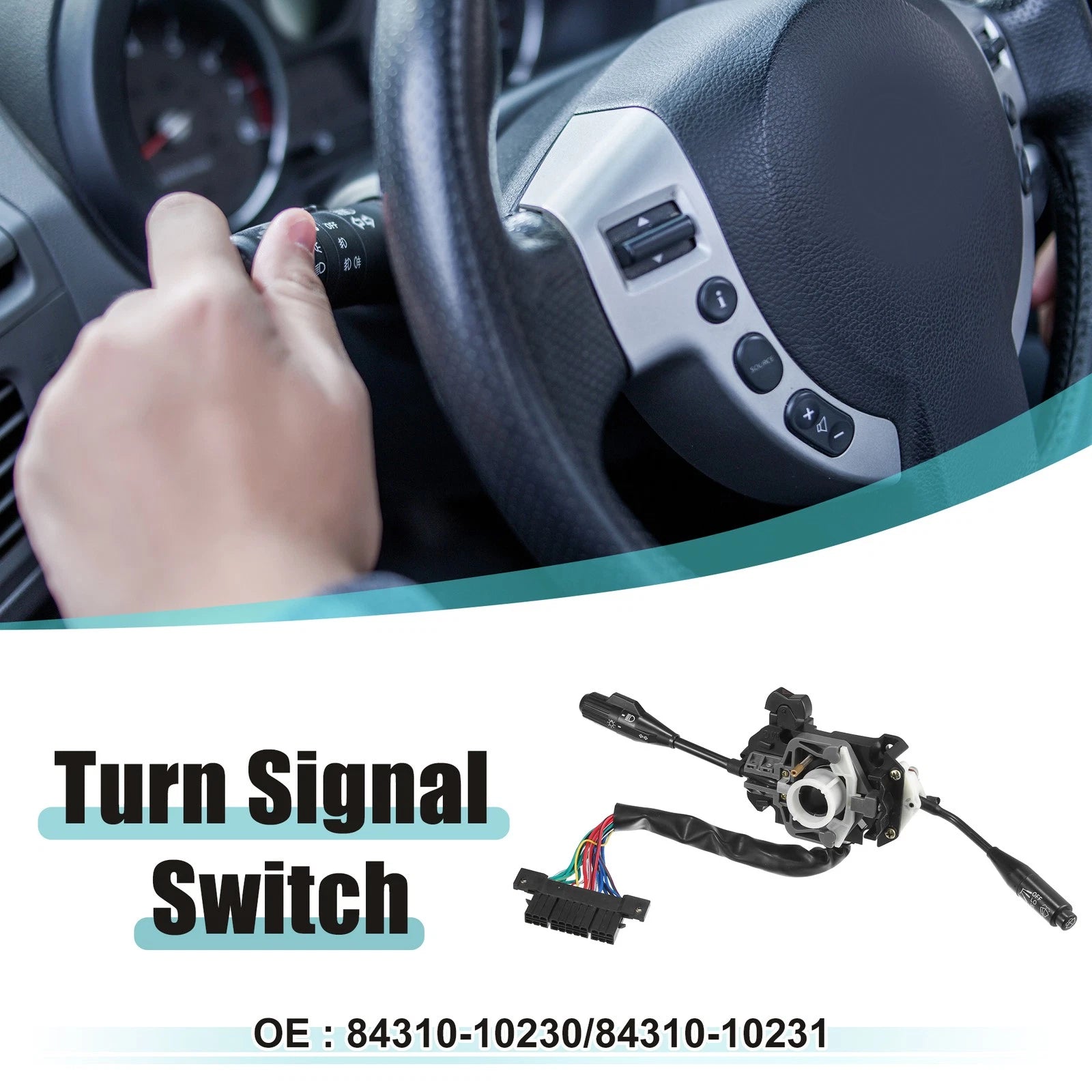 Turn Signal Switch for Toyota Pickup (1989–1995) 786527338672