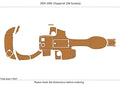 EVA Pad Foam Teak Deck Mat for Chaparral 236 Sunesta (2004)