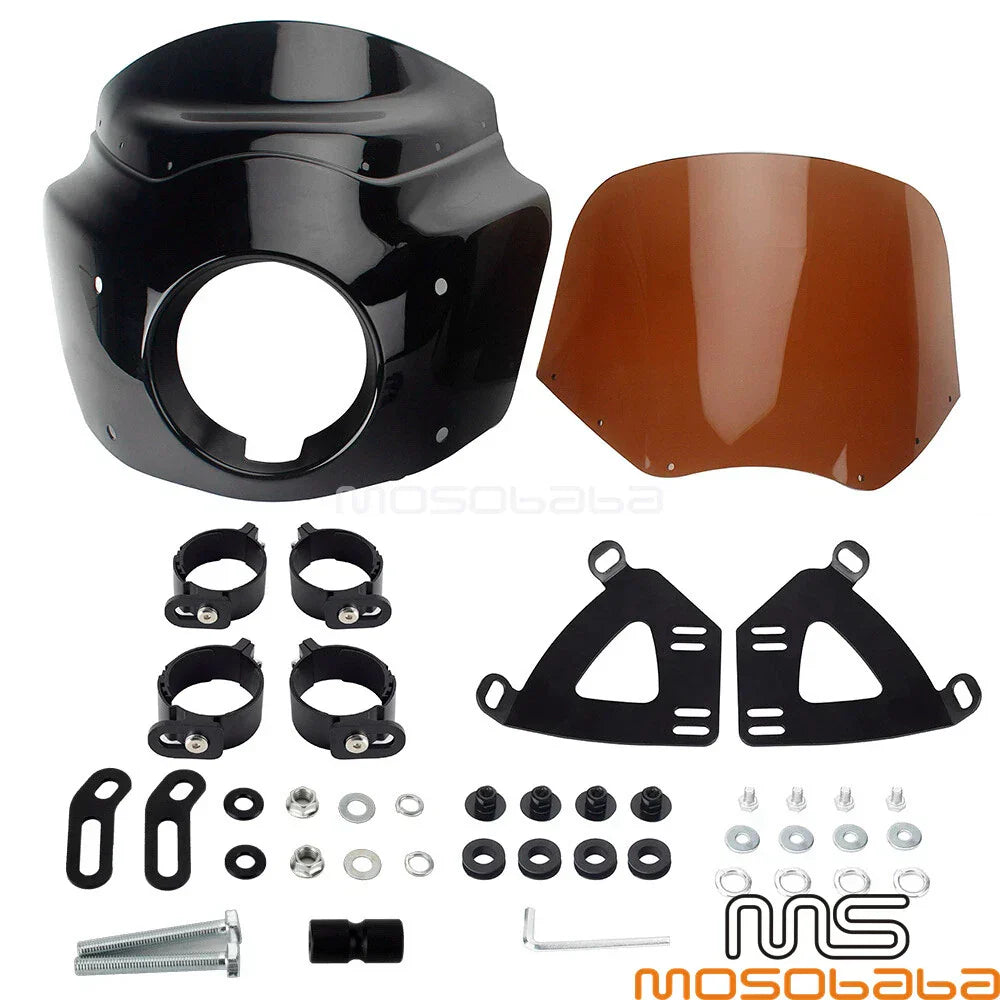 Front Fairing Kit w/ Headlight Extension Blocks for HD Softail FXLRS (2021-2023)