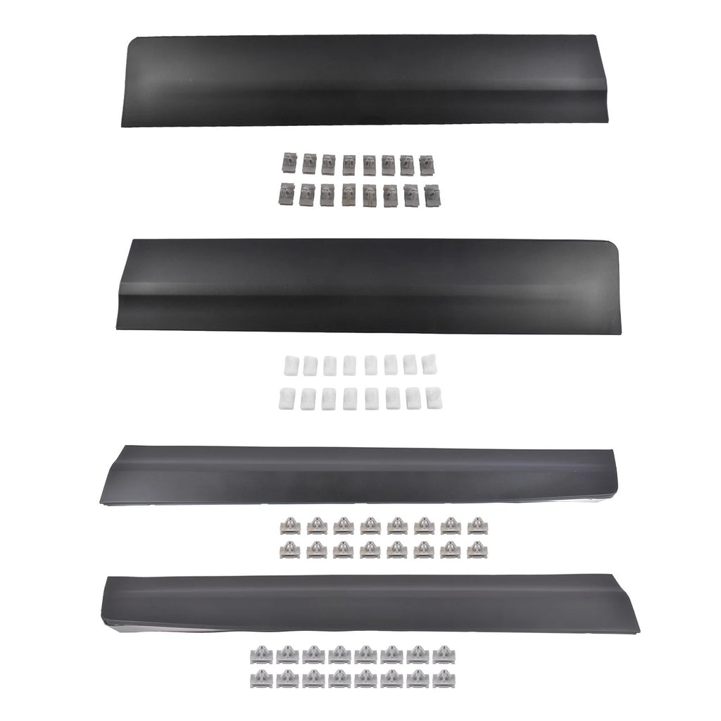 Set of 4 Lower Door Trim Molding for Cadillac XT5 (2017–2025) Black